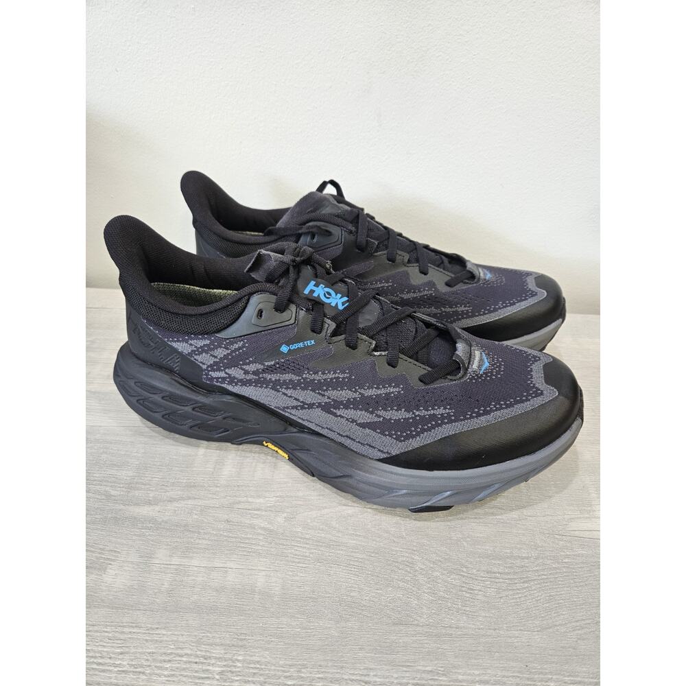 Hoka One Speedgoat 5 GTX Spike Black Running Shoes Men's Size 11 Black
